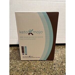 Keto Mojo GK+ Blood Glucose & Ketone Dual Monitor Kit – 10/2027 Expiration